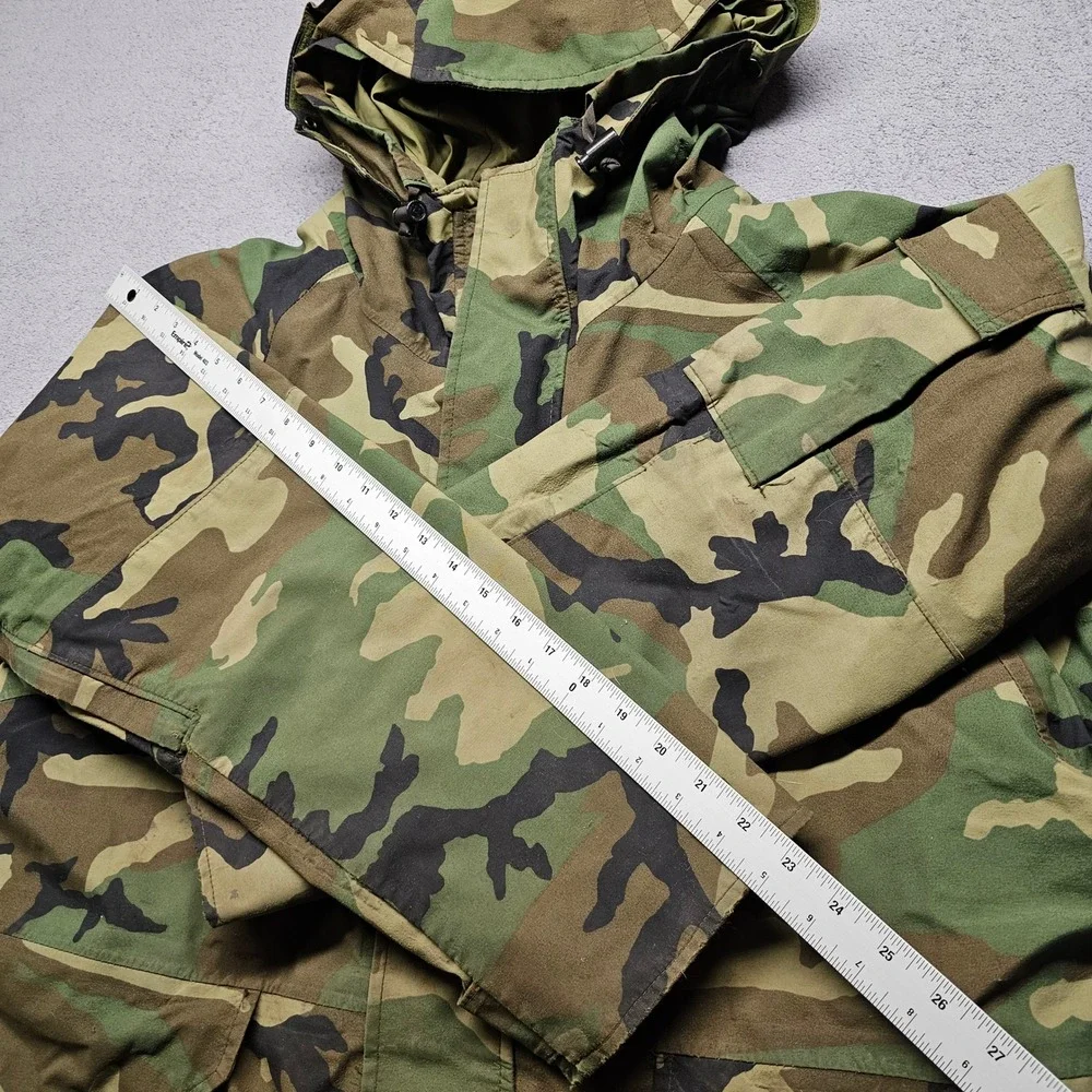 US Military ECWCS Gen 1 Woodland Camo Gore-Tex Cold Weather Parka Jacket Medium